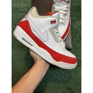 Jordan Retro 3 Tinker White University Red Size 12